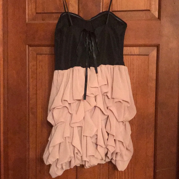 Arden B. Strapless Black/Blush Cocktail Size 2 - Picture 2 of 5